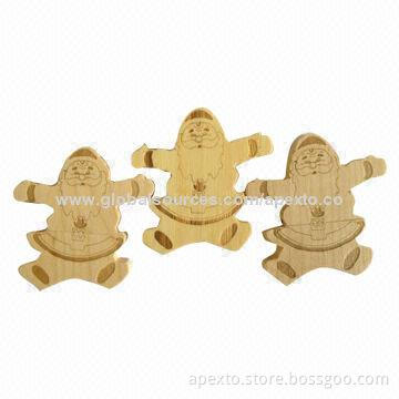 Fashionable/Popular Cartoon USB Memory Sticks with Logos Printing, 4 and 8GB, Christmas Gifts